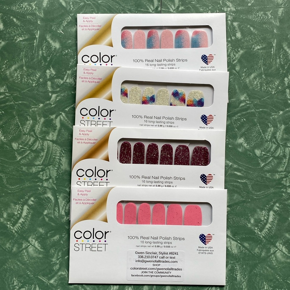 Color Street real nail polish strips bundle